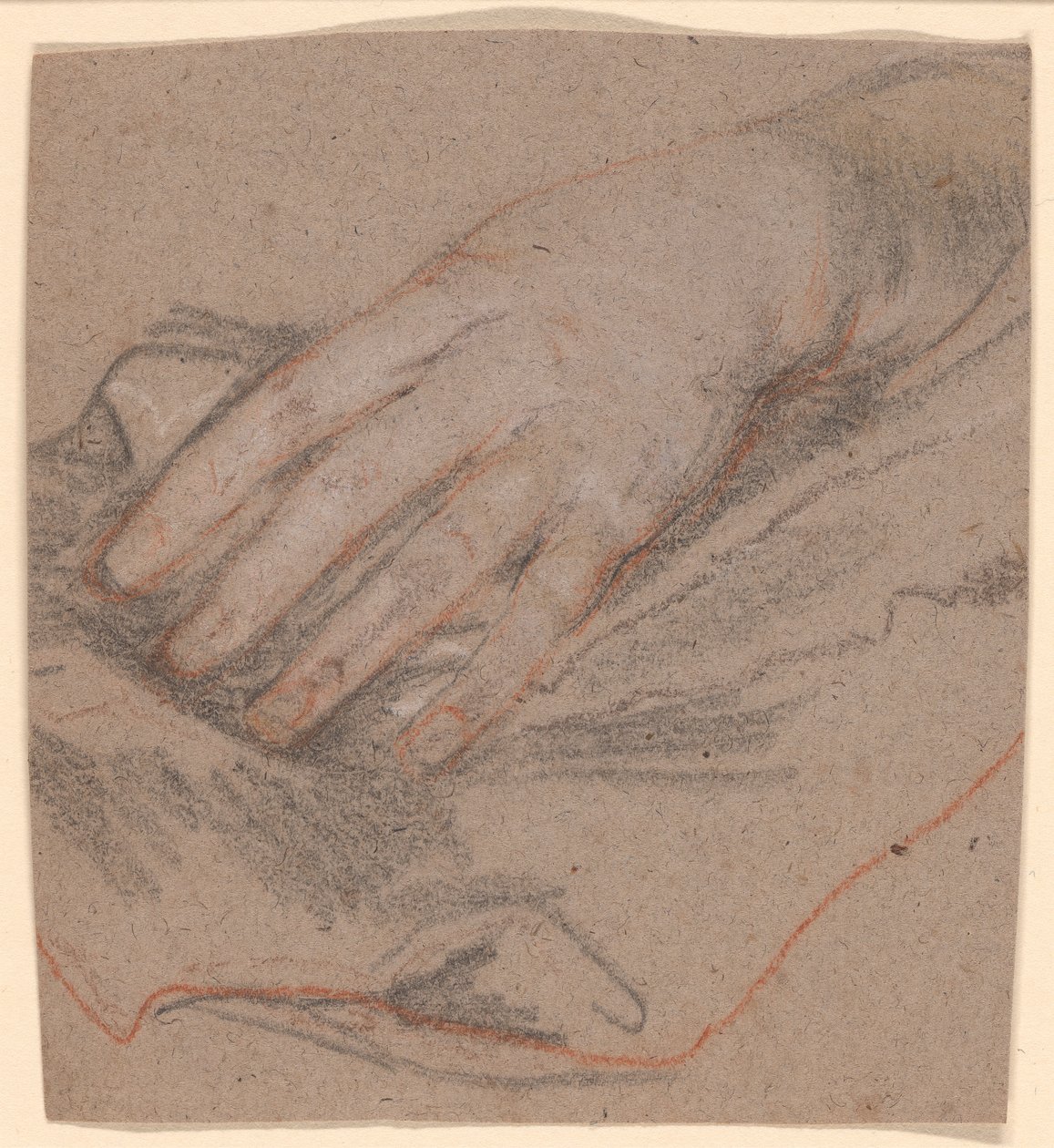 Tegning af en hånd af Sir Peter Lely