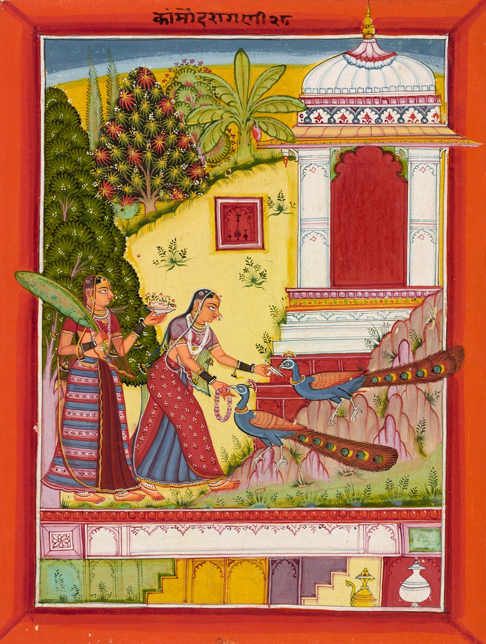 Kommodor Ragini, K. 1670-1690. af Sirohi Master
