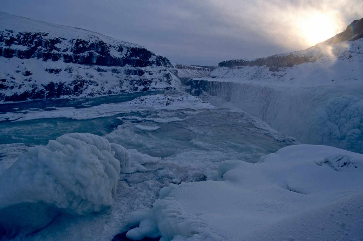Island: Gulfoss, vandfald, 2022 (foto) af Sisse Brimberg