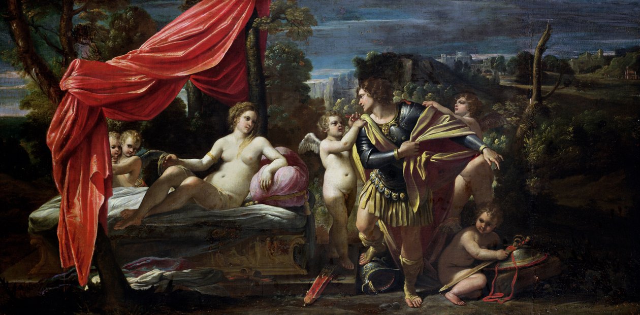 Mars og Venus, før 1620 af Sisto Badalocchio