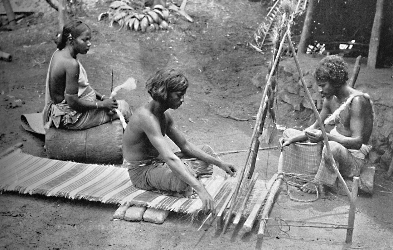 Sinhalese weaving mats, 1902 dani af Skeen and Co