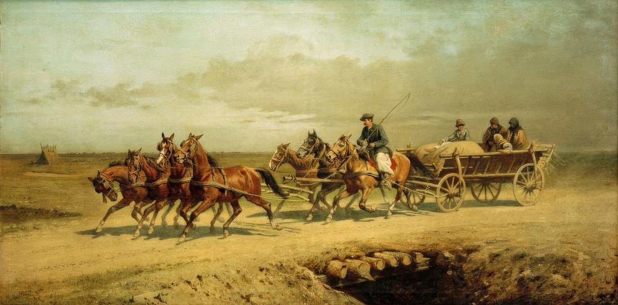 Syv heste i Debrecen af Alexander von Wagner