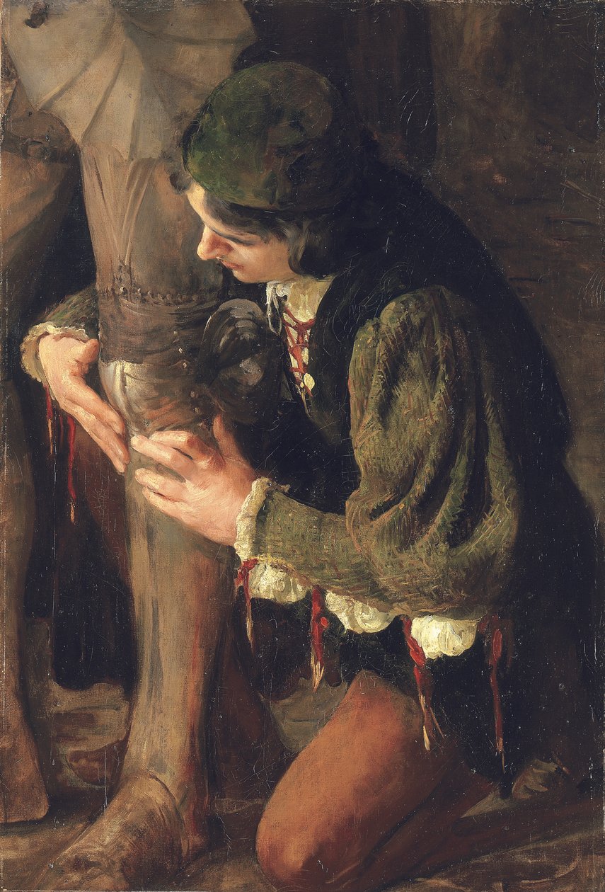 Undersøgelse til "Udstyret" af Solomon Joseph Solomon