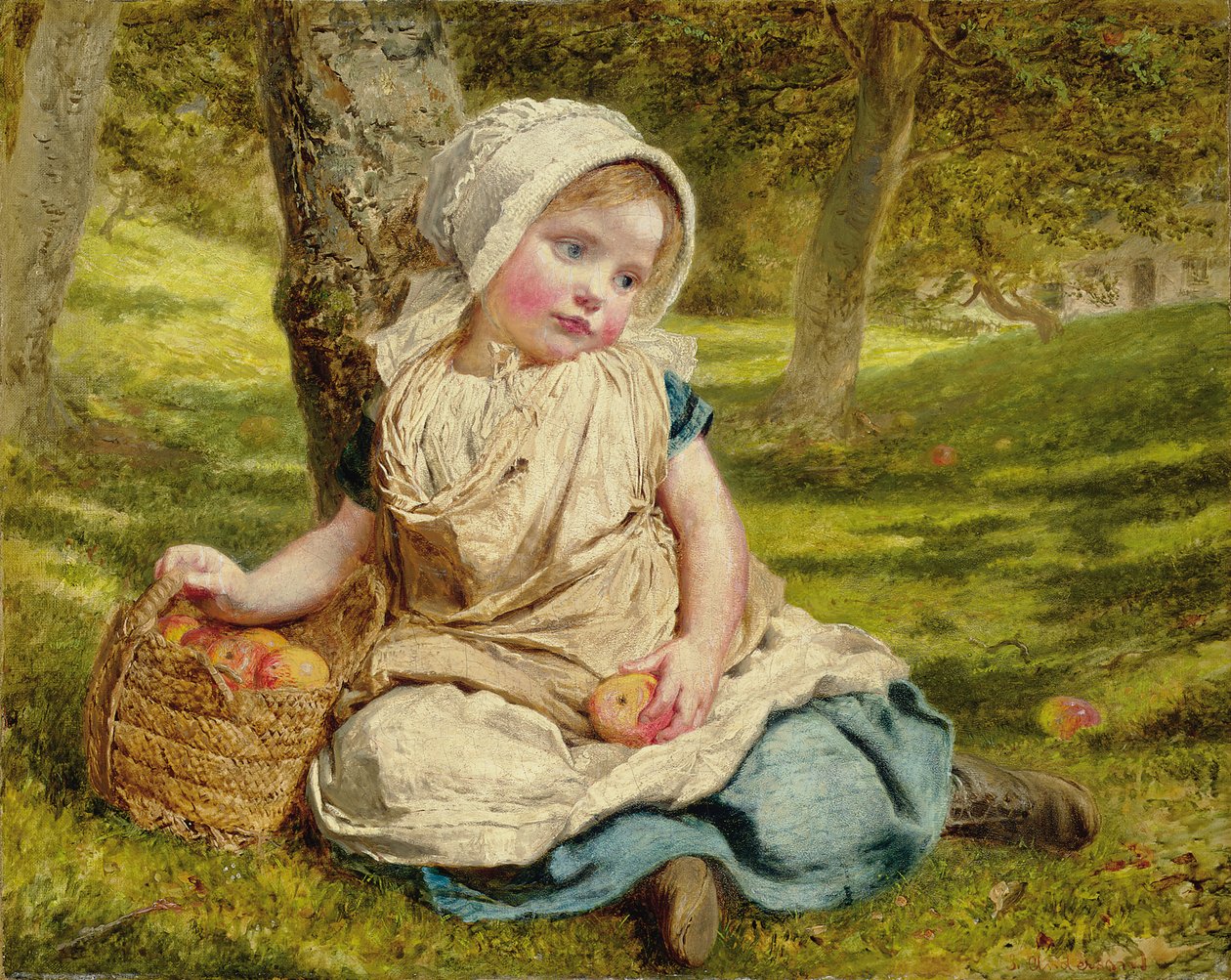 Vindfald (olie på lærred) af Sophie Anderson