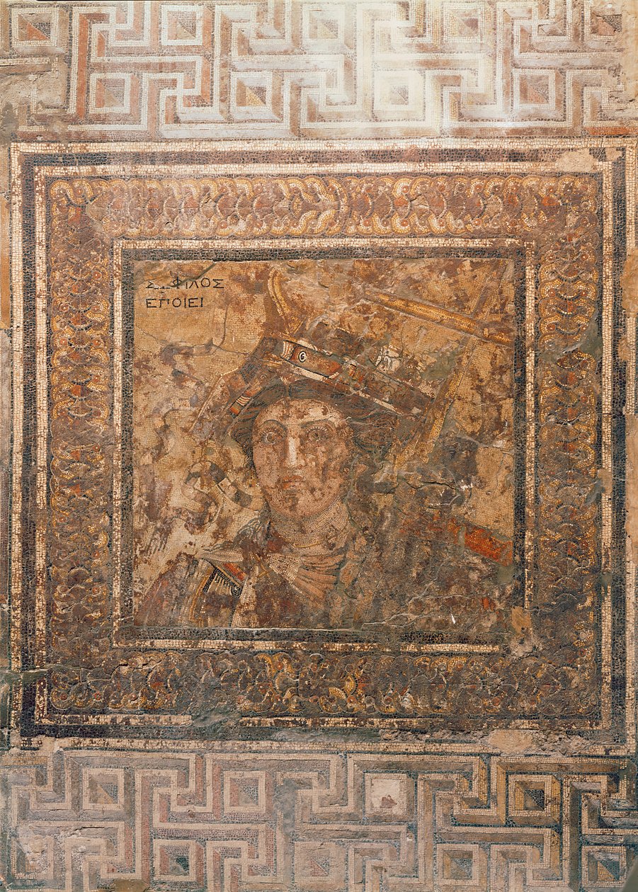 Personificering af byen Alexandria (mosaik) af Sophilos
