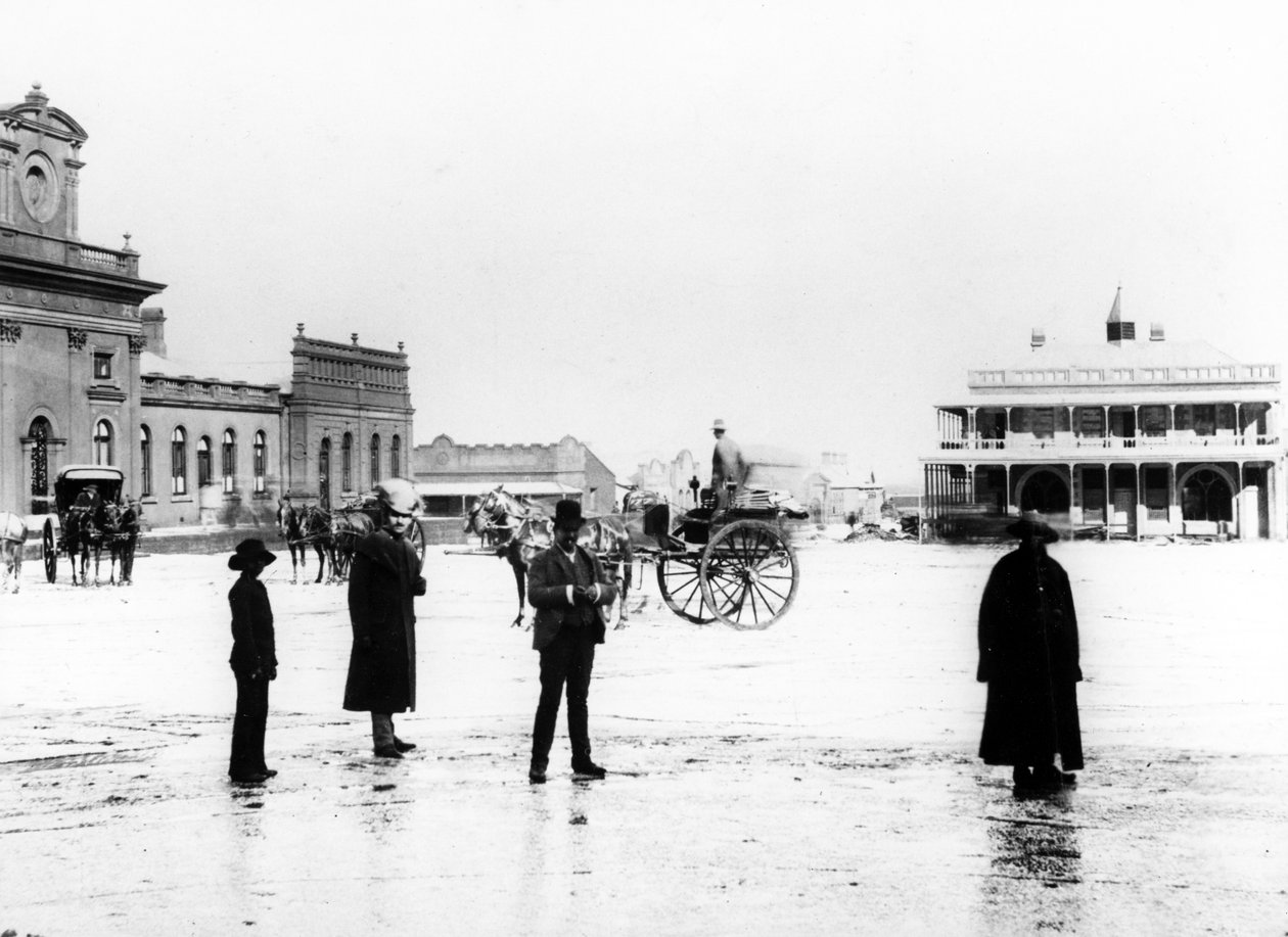 Market Square, Johannesburg, ca. 1895 af South African Photographer