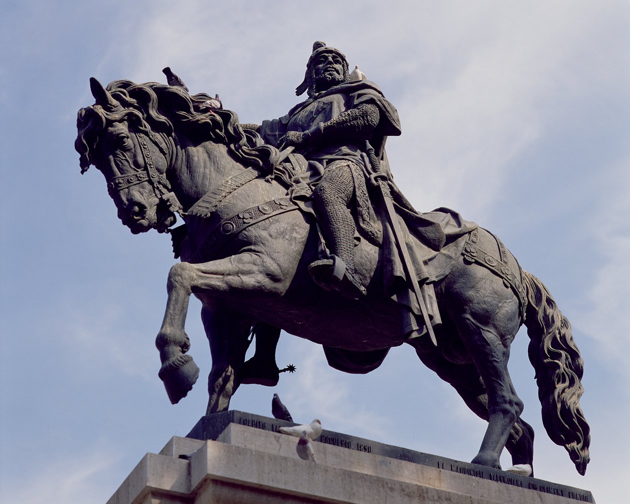 Rytterstatue af Jaime I (1208-76) El Conquistador, 1890 (bronze) af Spanish School
