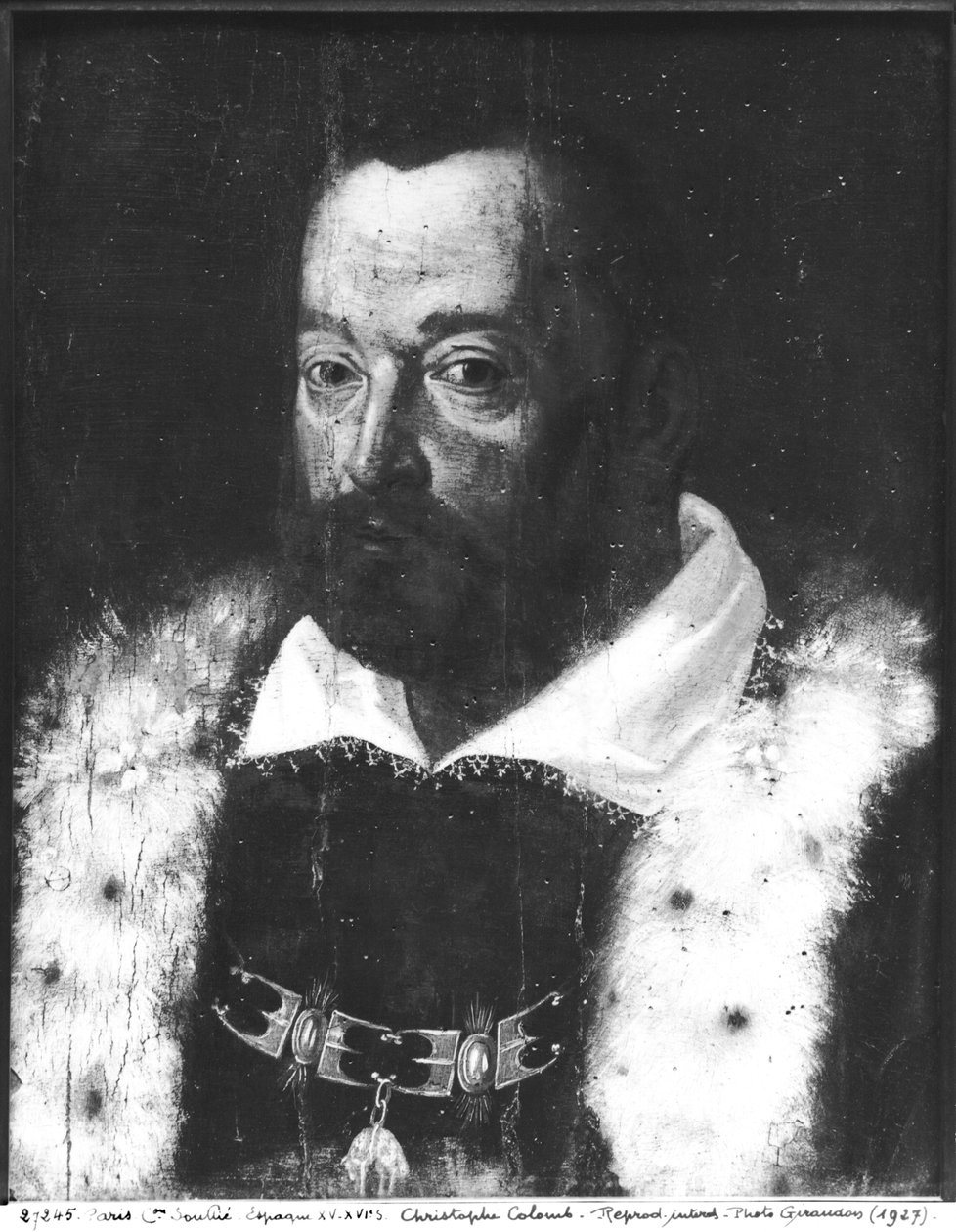 Portræt af Christoffer Columbus (1450-1506) af Spanish School