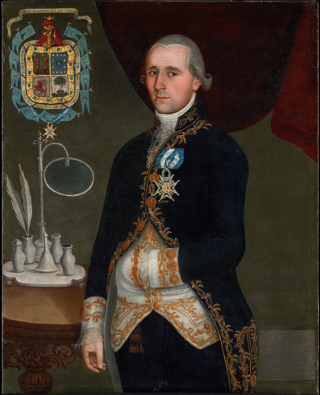 Portræt af hertugen af ​​Agrada, ca. 1805 af Spanish School