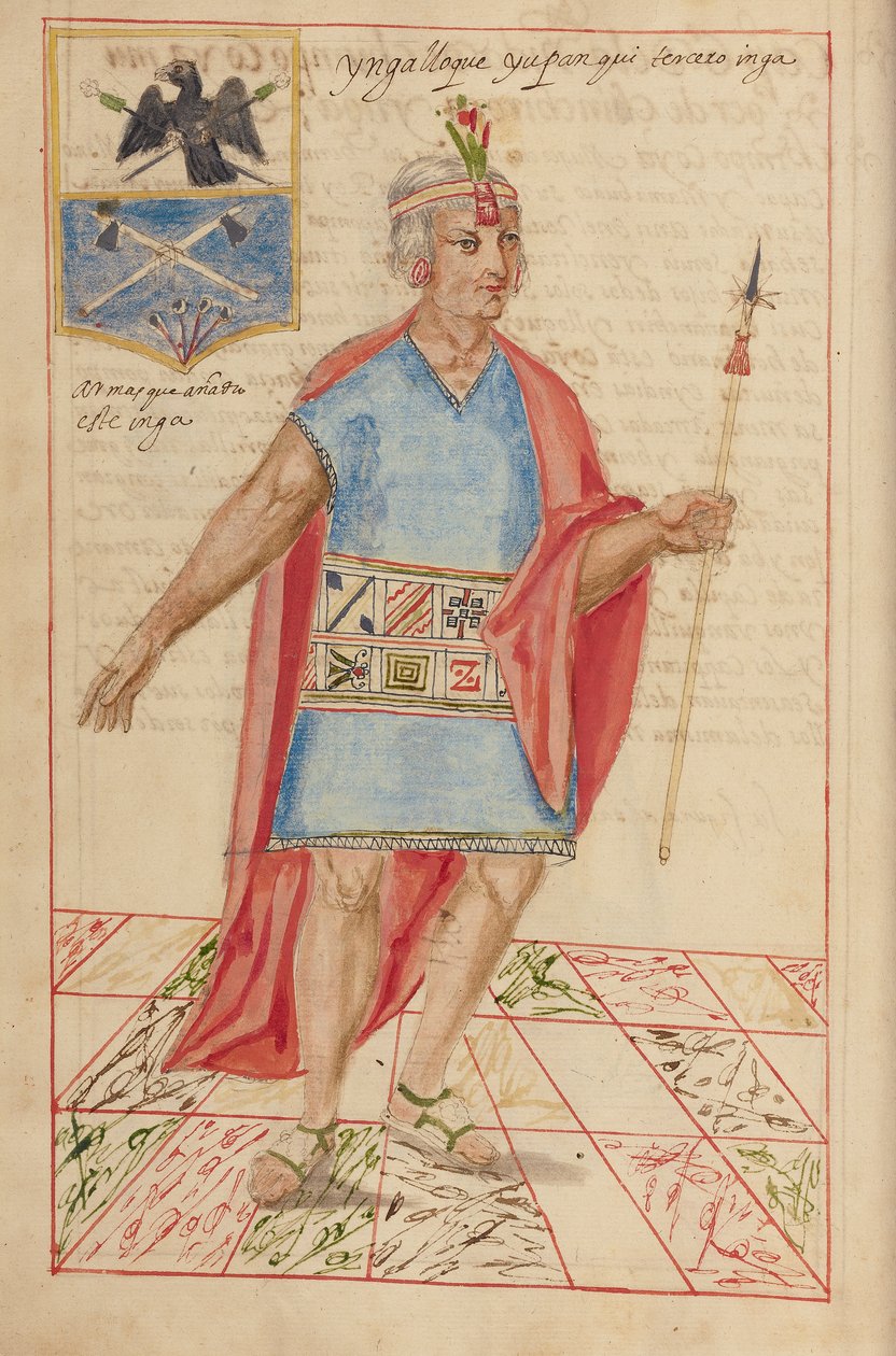 Lloque Yupanqui, 1616 (manuskript) af Spanish School