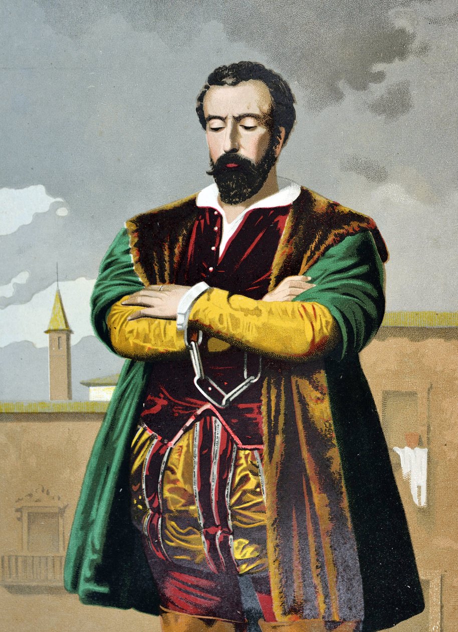 Portræt af Juan de Padilla af Spanish School