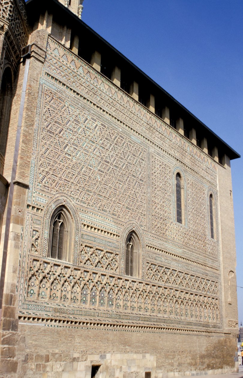 Spanien, Saragossa. La Seo, Mudejar-væggen. af Spanish School