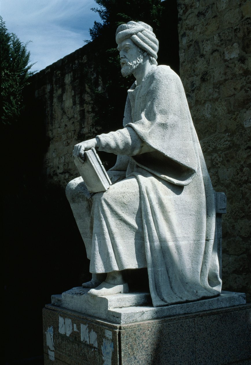Statue af Averroes (Ibn Rushd) af Spanish School
