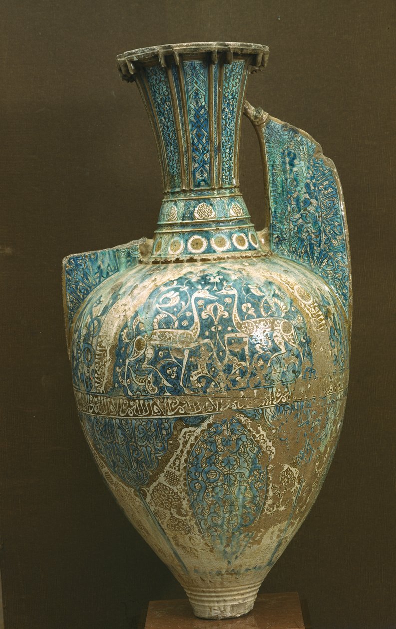 Vase af Alhambra (lustreware) af Spanish School
