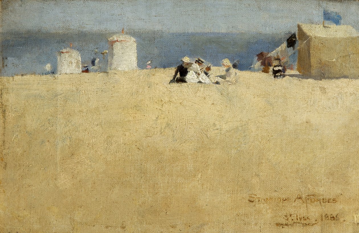 Strandscene, St. Ives af Stanhope Alexander Forbes
