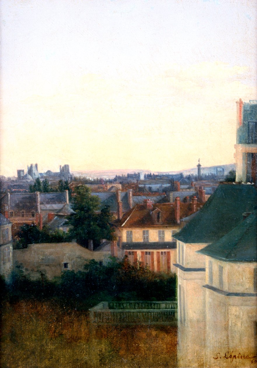 Landskab med en bro, c1870 af Stanislas Lepine