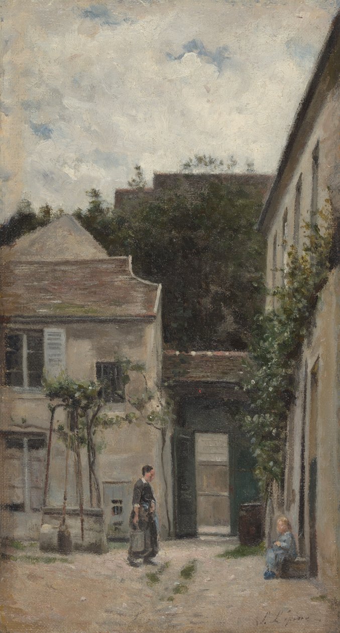 Gårdspladsen af Stanislas Lepine