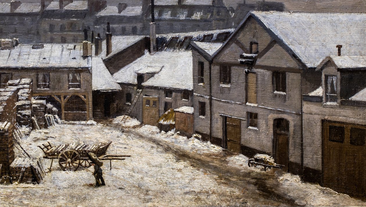 Sne i Paris af Stanislas Victor Edouard Lepine
