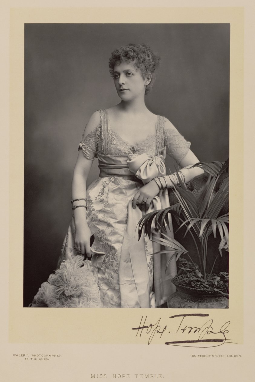 Miss Hope Temple, portrætfoto af Stanislaus Walery
