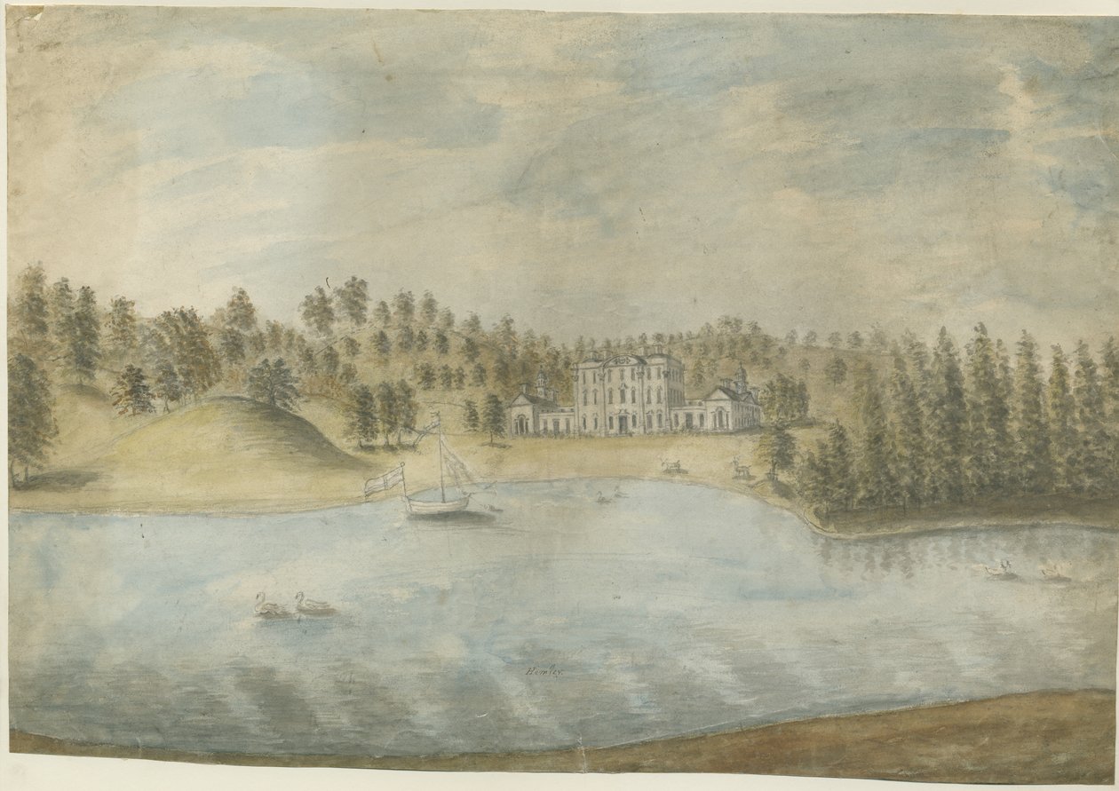 Himley Hall: water color painting, nd [1762-1798] dani af Stebbing Shaw