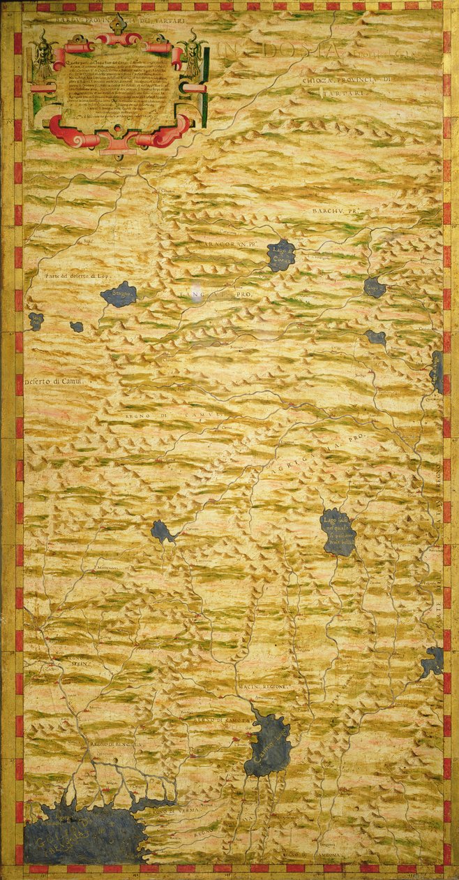 Kort over Tartary af Stefano Bonsignori