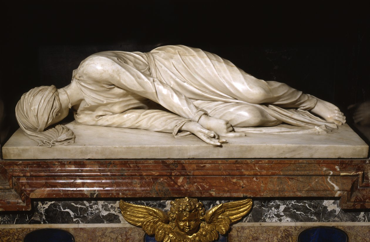 Den hellige Cecilias martyrium, 1600 (marmor) af Stefano Maderno