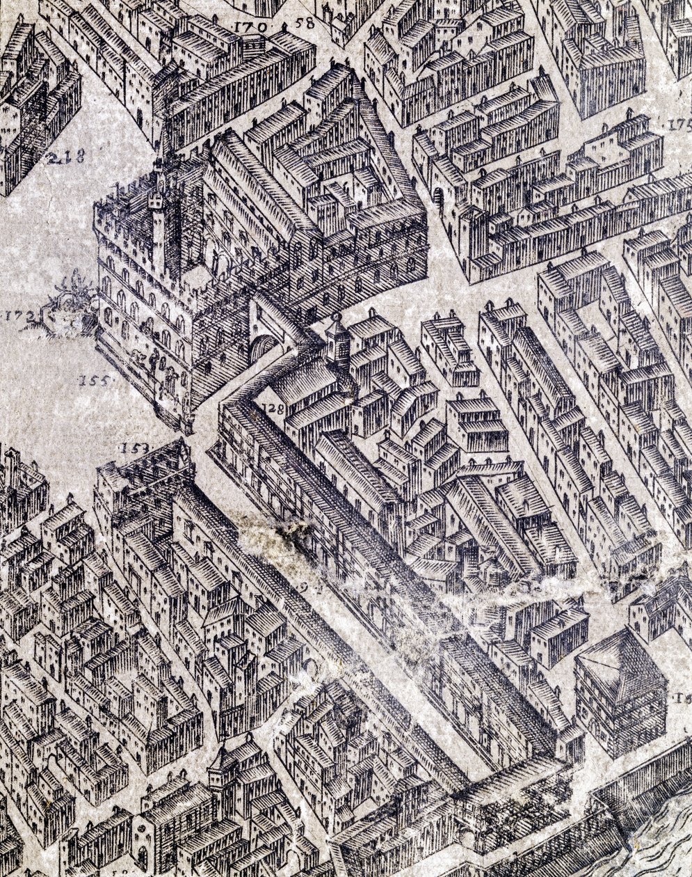 Kort over Firenze af Stefano Buonsignori