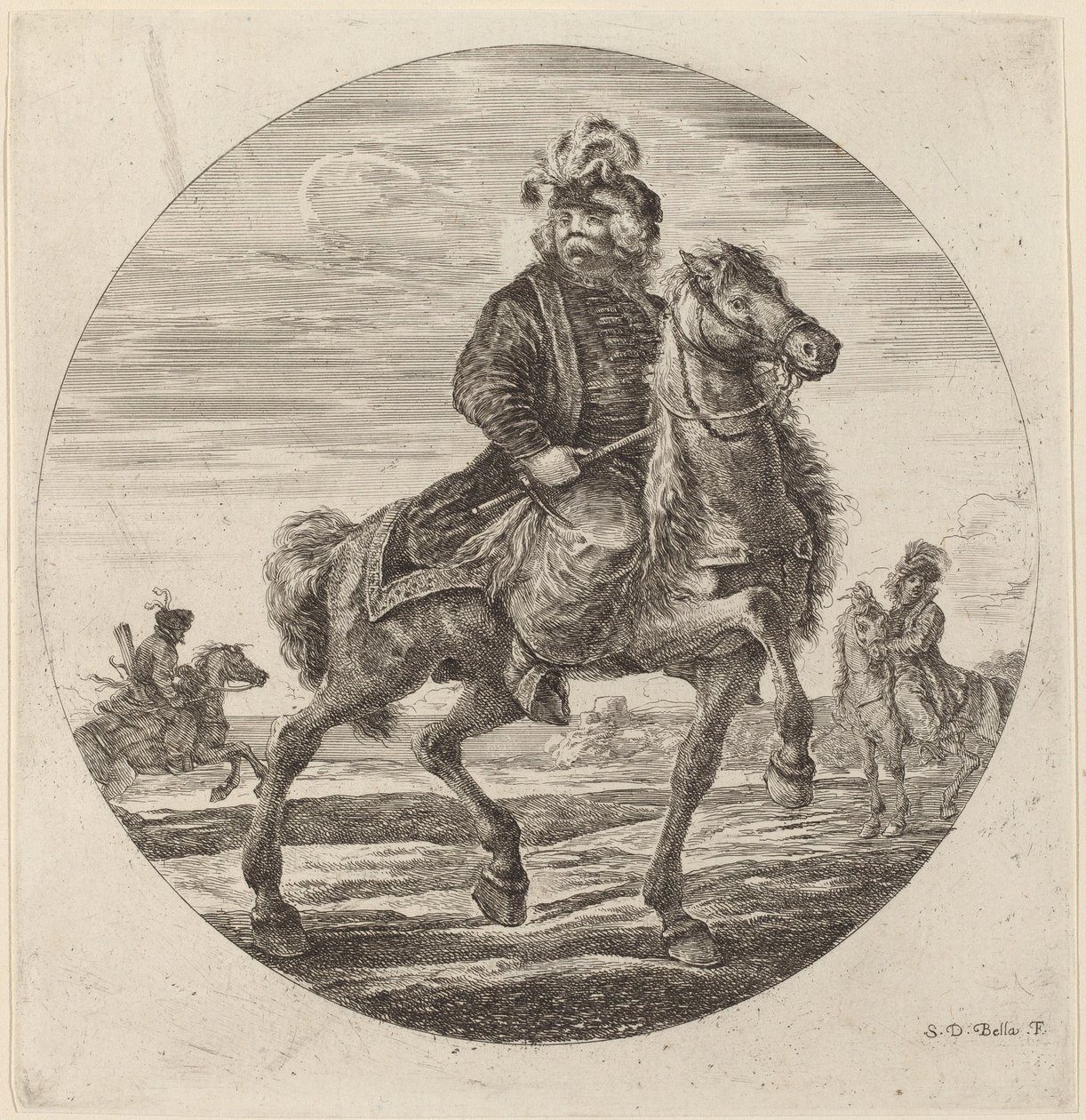 Ungarsk Cavalier. af Stefano della Bella