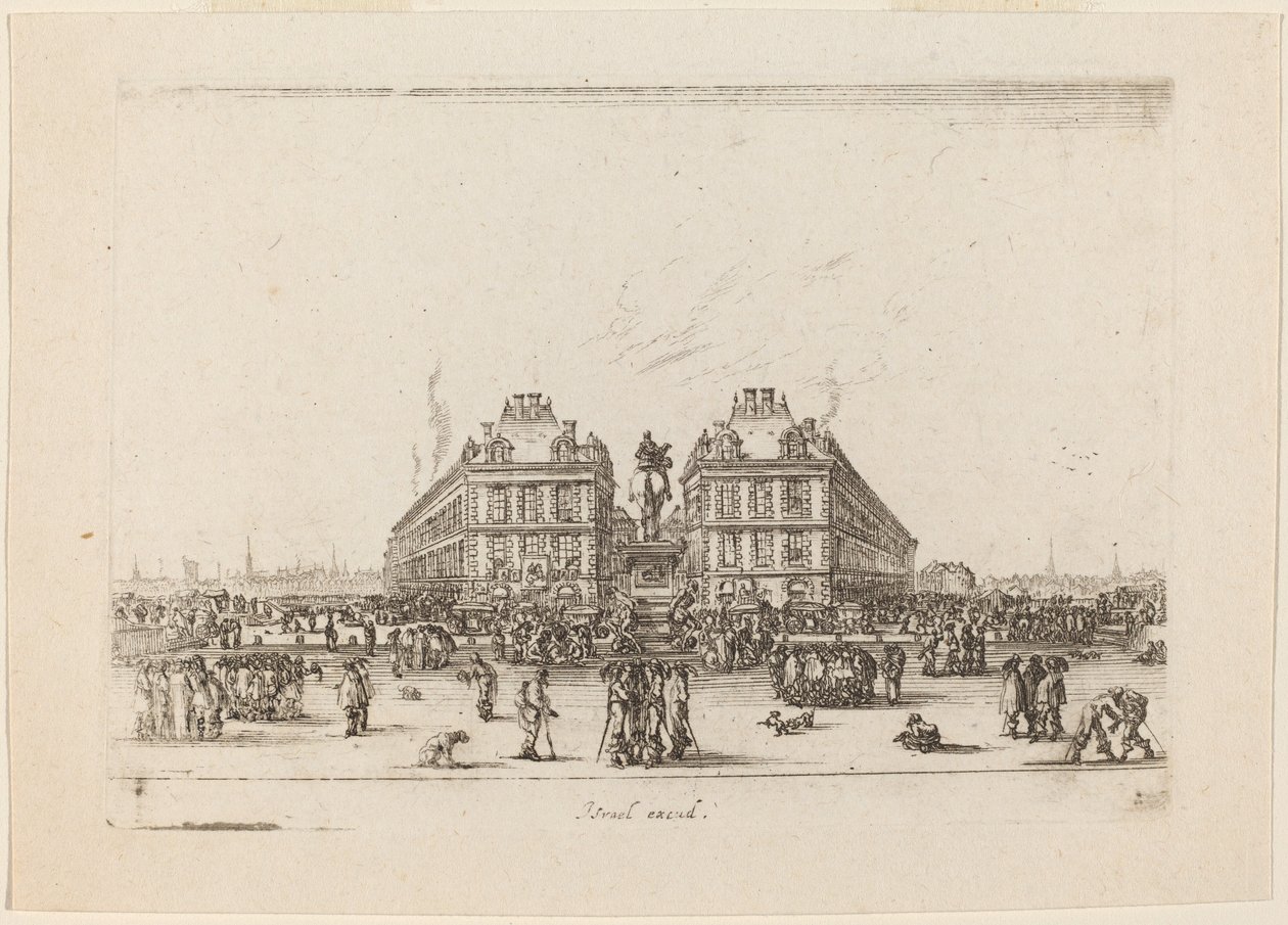 Place Dauphine, 1642. af Stefano della Bella
