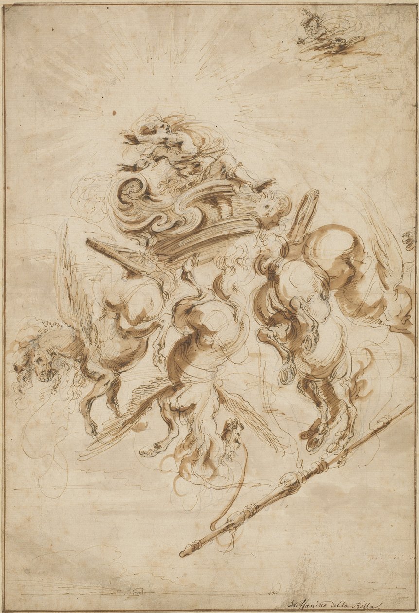 Phaetons fald, ca. 1655. af Stefano della Bella