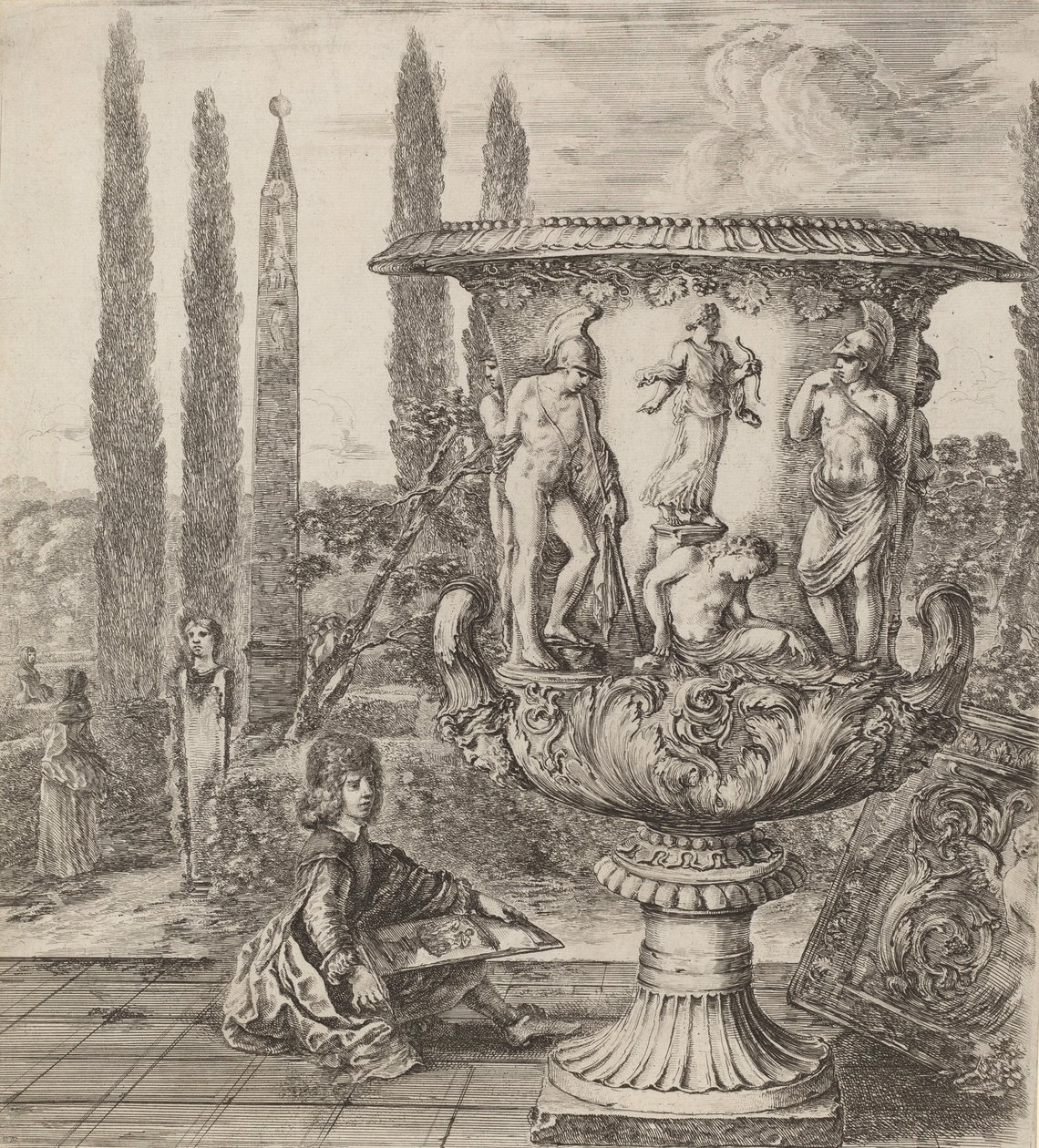 Mediciens vase, 1656. af Stefano della Bella