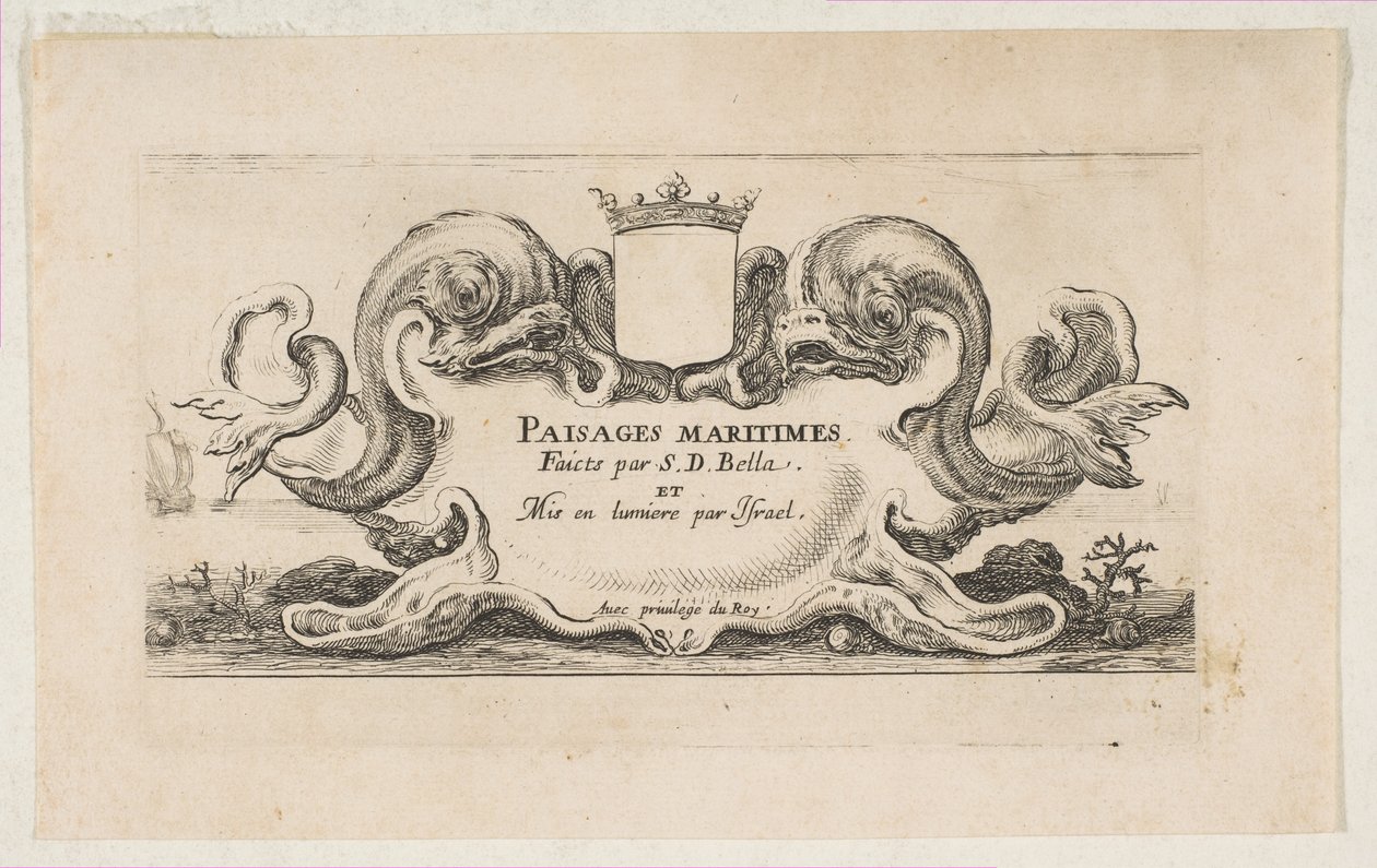 Titelside: Paisages maritimes, ca. 1644. af Stefano della Bella