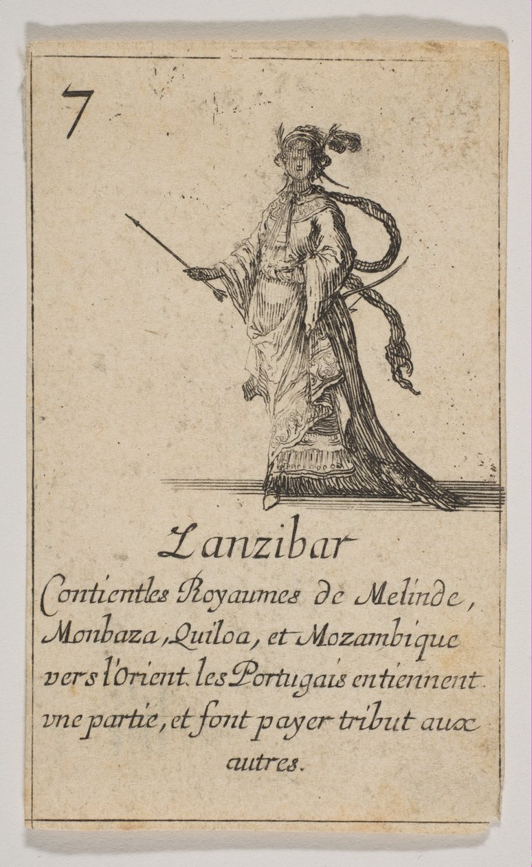 Zanzibar, 1644. af Stefano della Bella