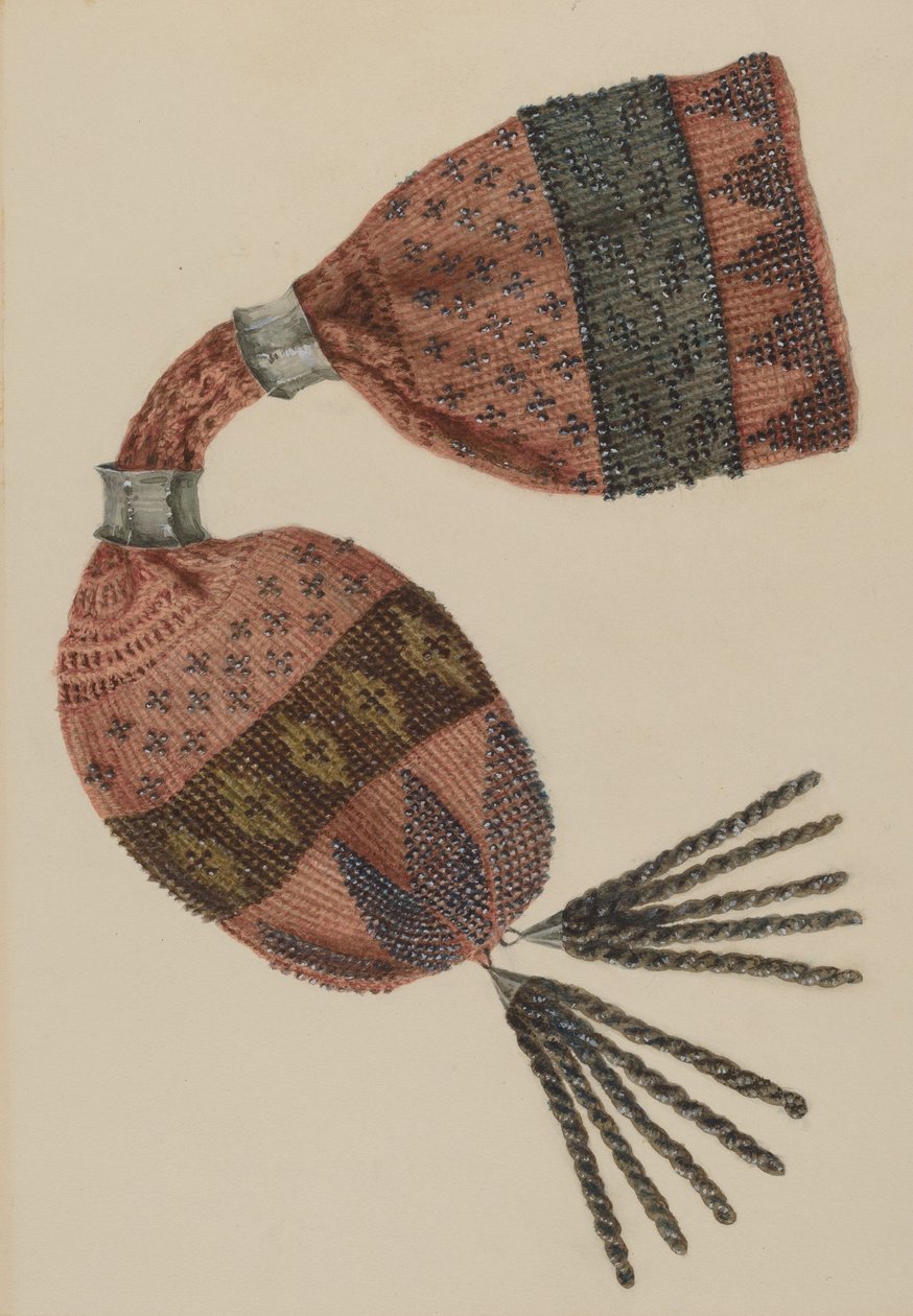 Pung med perler, ca. 1940. af Stella Mosher