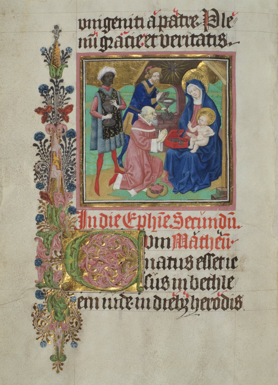 Tilbedelse af de tre konger, 1450-1500 af Stephan Lochner