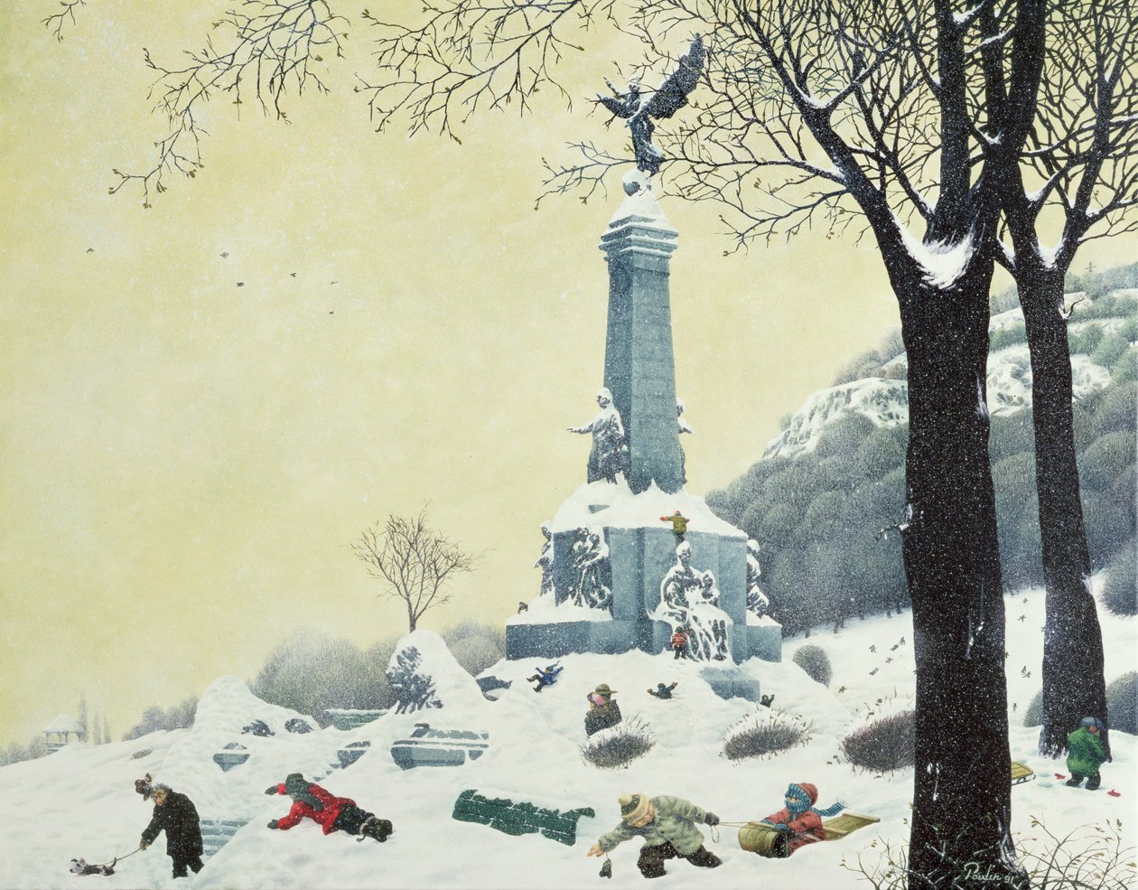 In the Park, Winter, fra The Four Seasons i Quebec af Stephane Poulin