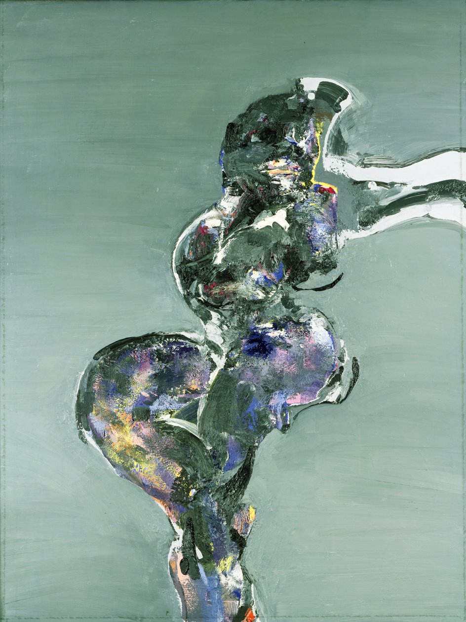 Siddende nøgen, 1979 af Stephen Finer