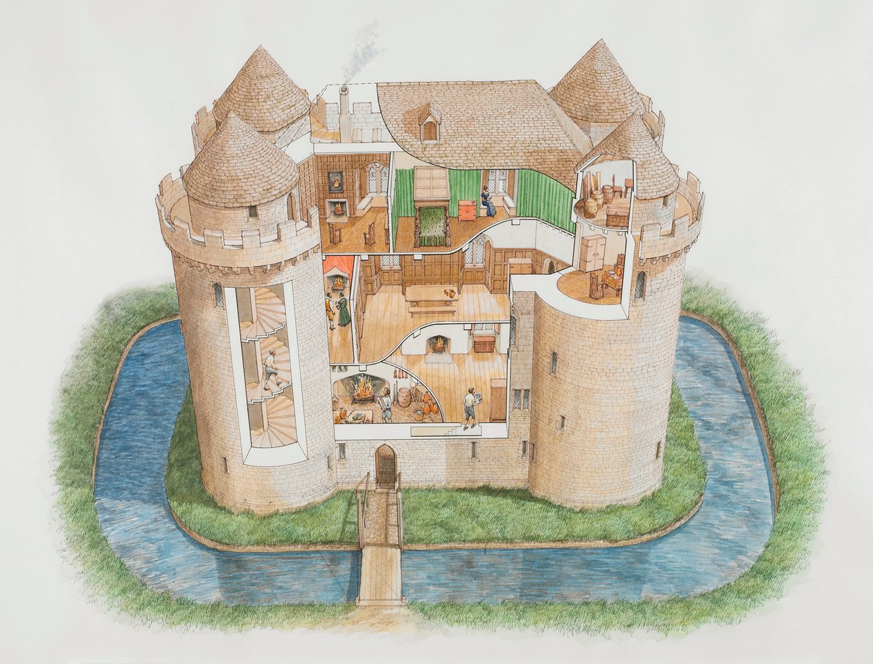 Nunney Castle, Somerset, 2006 af Stephen Conlin