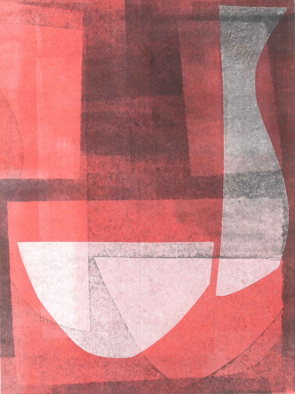 Bowl  Pitcher, 2015 (monoprint på papir) af Stephen Dow