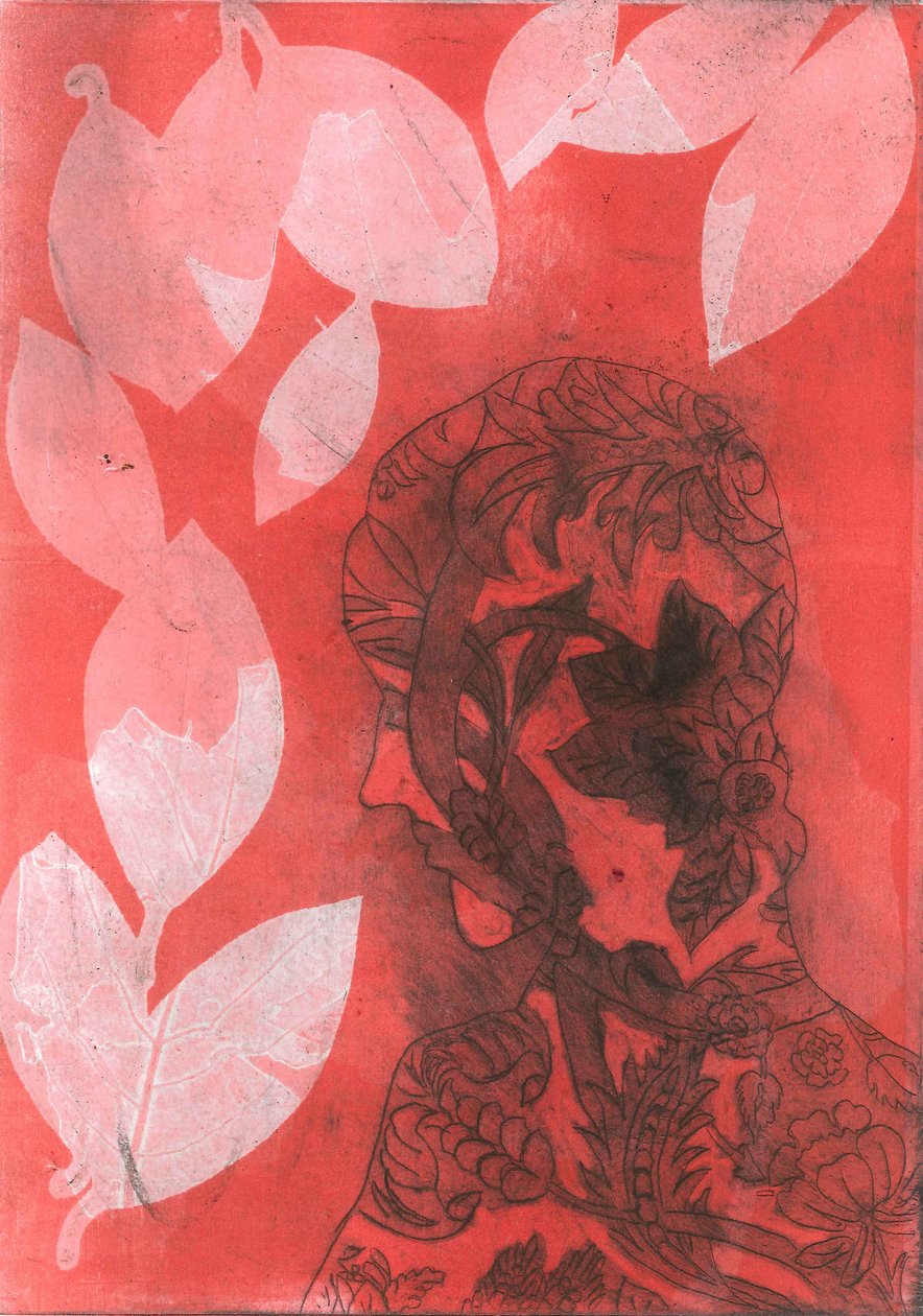 Cast II, 2015 (monoprint på papir) af Stephen Dow