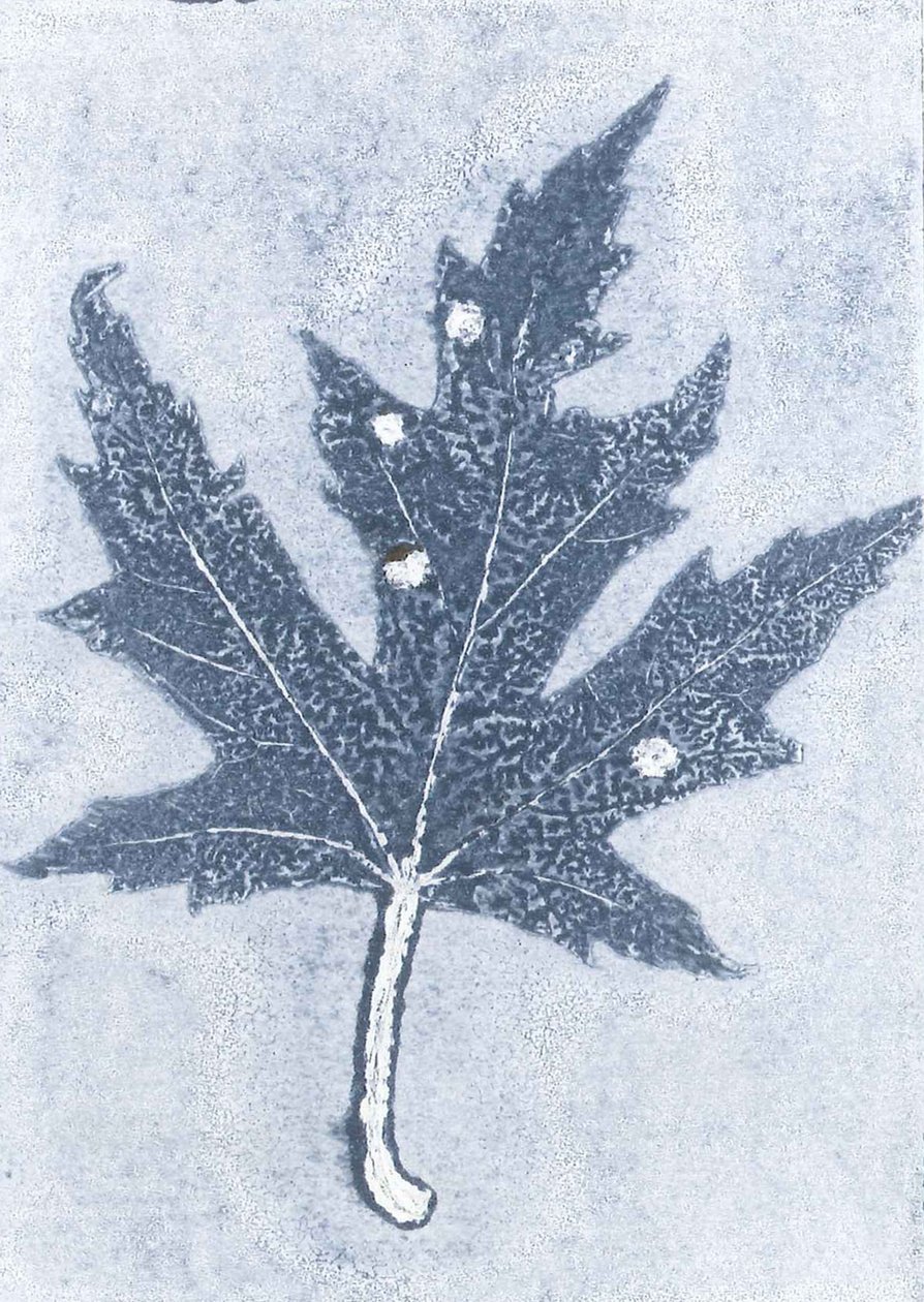 Gone II, 2015 (monoprint på papir) af Stephen Dow