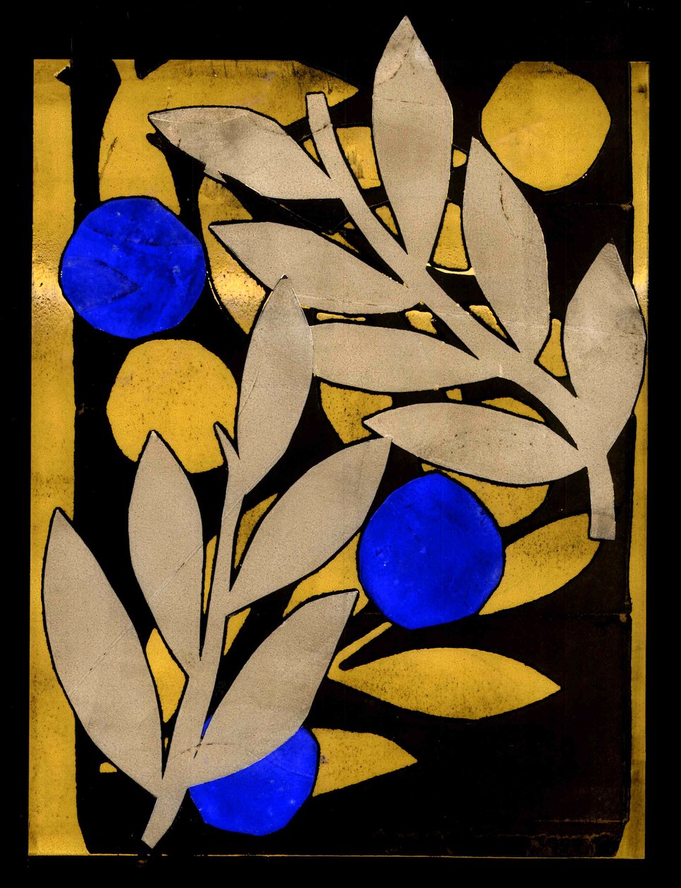 Sicily IV dark, 2017 (digital fra collagraph) af Stephen Dow