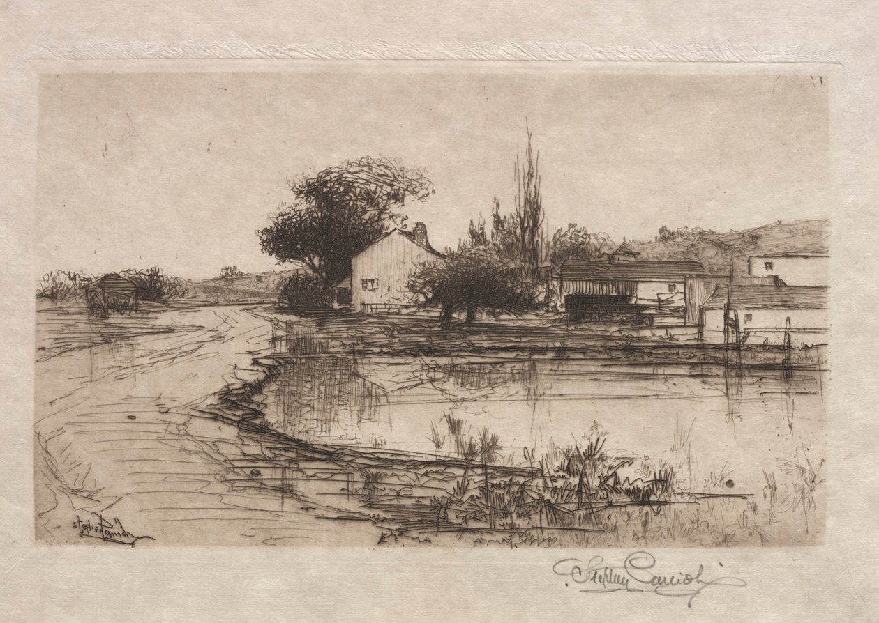 Skitse nær Pittsfield, Mass., 1887-1888. af Stephen Parrish