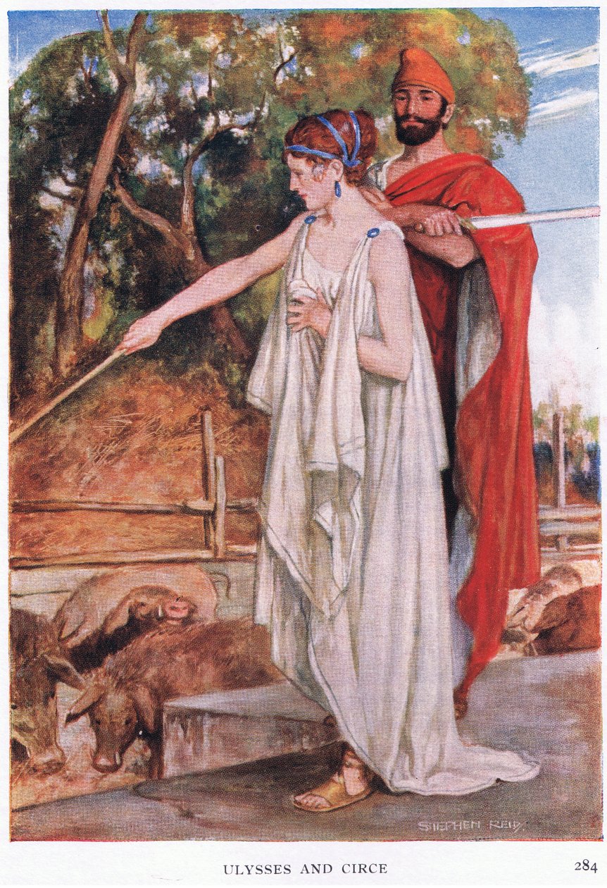 Ulysses og Circe af Stephen Reid
