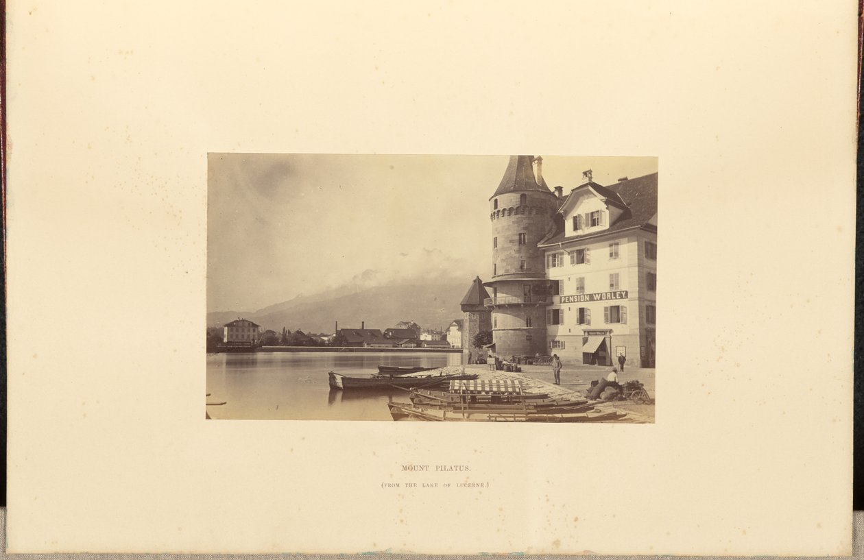 Pilatus-bjerget (fra Luzern-søen) af Stephen Thompson