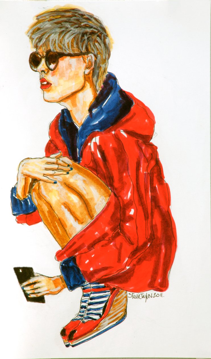 Smaller Now, 2011 (blyant, pen og blæk på papir) af Stevie Taylor