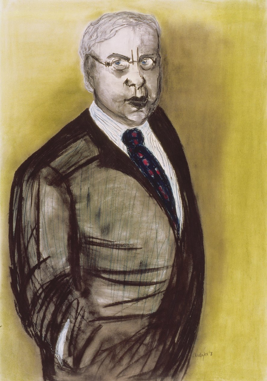 Advokaten, 1998 (pastel og kul på papir) af Stevie Taylor