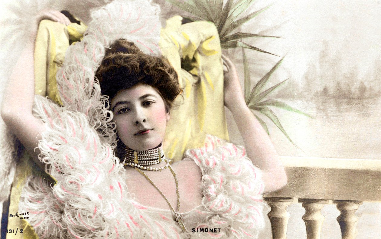 Simonet, komiker i Bruxelles, postkort, ca. 1900 af Studio Reutlinger