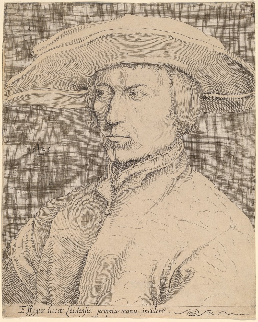 Selvportræt af Style of Lucas van Leyden after Albrecht Dürer