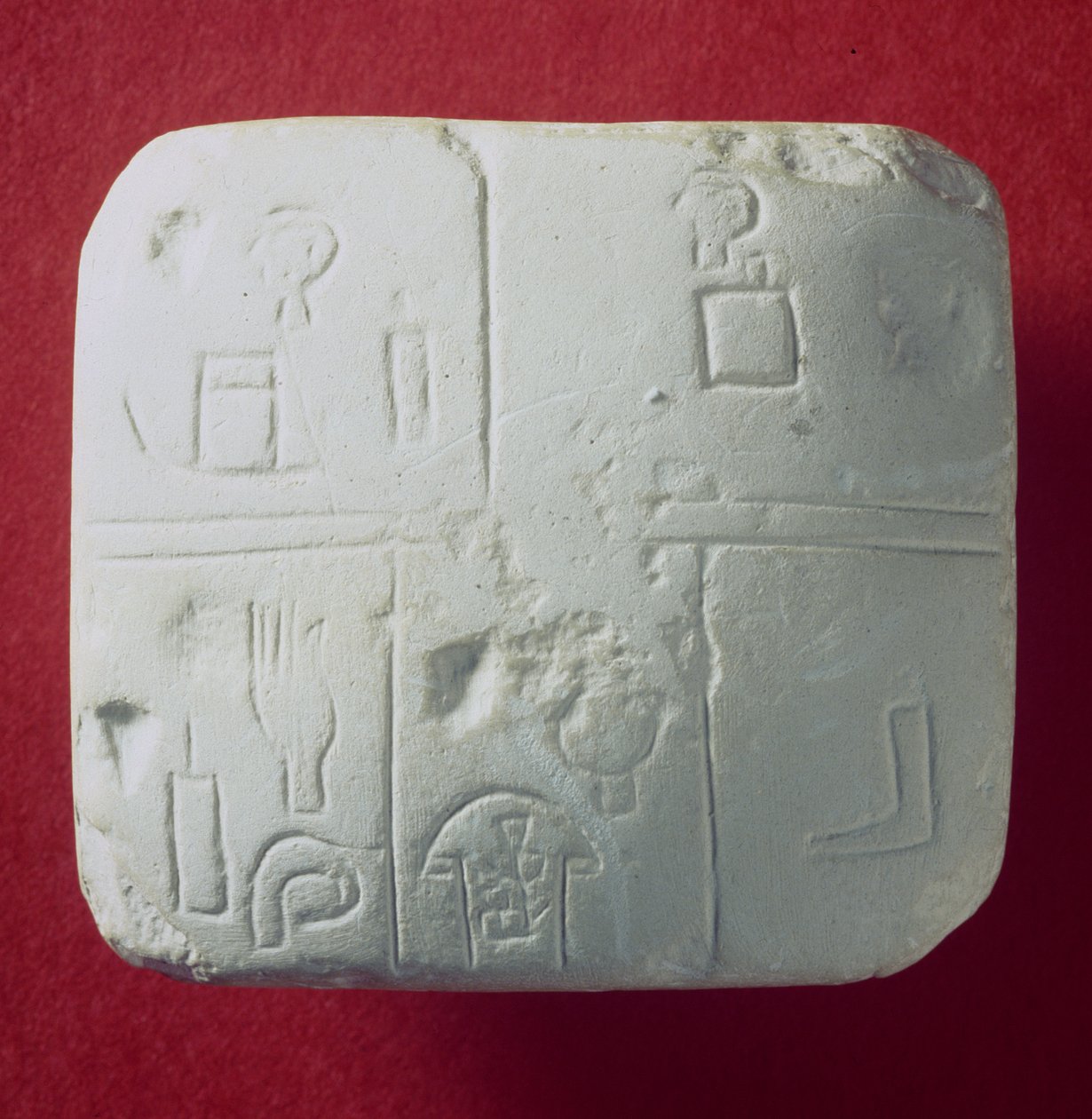 Støbt af en kileskriftstablet, sumerisk (gips) af Sumerian